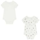 Ivory Polo Bear Bodysuits ( 2 Pack ) , 1, hi-res