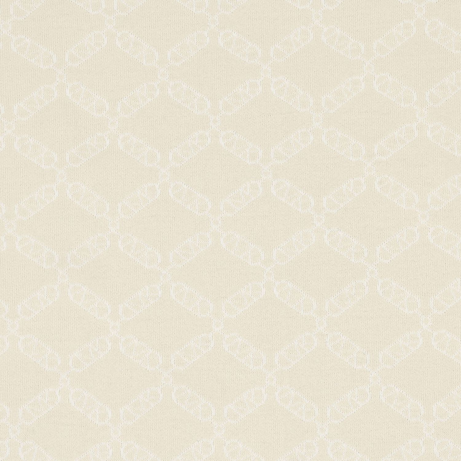 بطانية بنات بالشعار باللون الأبيض والبيج, 1, hi-res