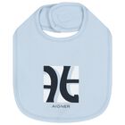 Baby Boys Blue Logo Bib, 2, hi-res