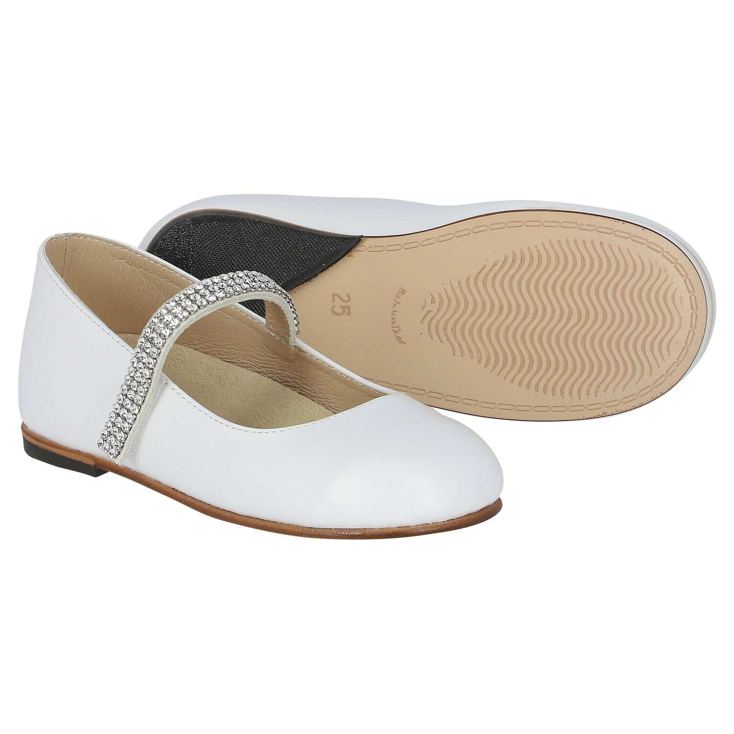 حذاء سوارفيسكي كريستال باللون العاجي للبنات, 1, hi-res