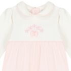 Baby Girls Pink & White Floral Babygrow, 1, hi-res