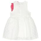 طقم بنات فستان بطبعة القلب باللون الأبيض و الوردى, 1, hi-res