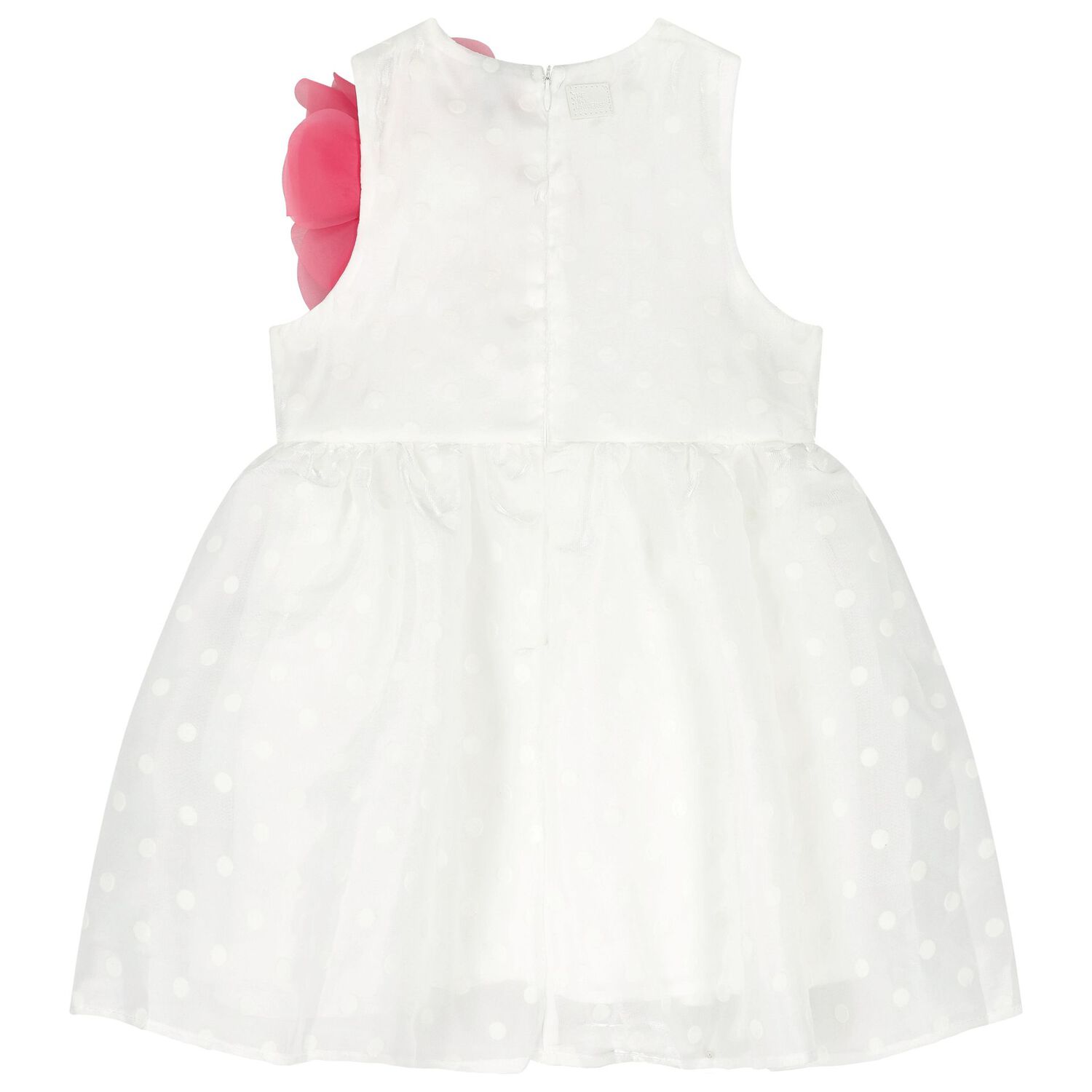 طقم بنات فستان بطبعة القلب باللون الأبيض و الوردى, 1, hi-res image number null