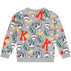 Boys Grey Varsity Tiger Logo Sweatshirt, 1, hi-res