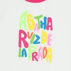 Girls White Logo Ribbed T-Shirt, 1, hi-res