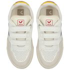 White Logo Leather Trainers , 1, hi-res
