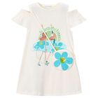 Girls Ivory Ruffled Dress Set, 2, hi-res