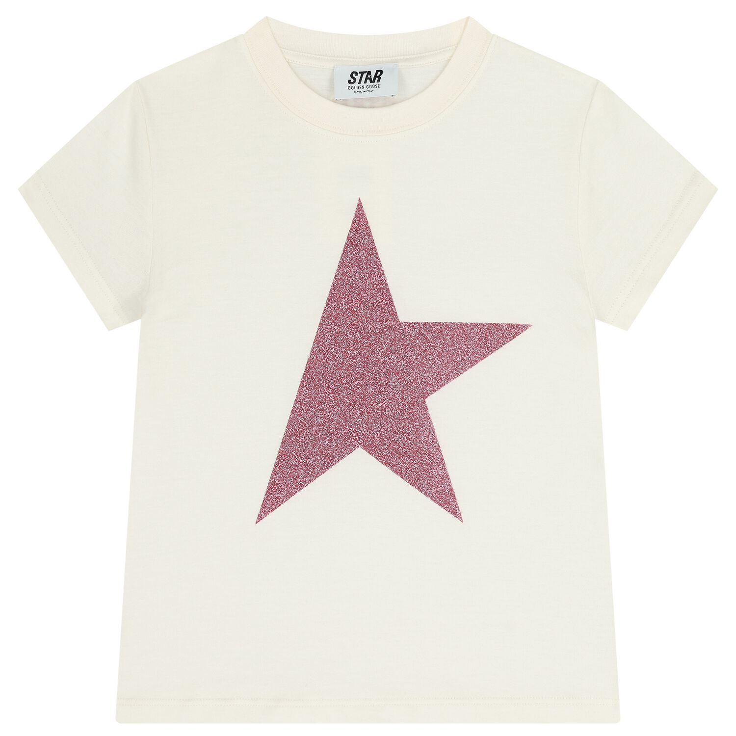 Girls Ivory Star T-Shirt, 1, hi-res