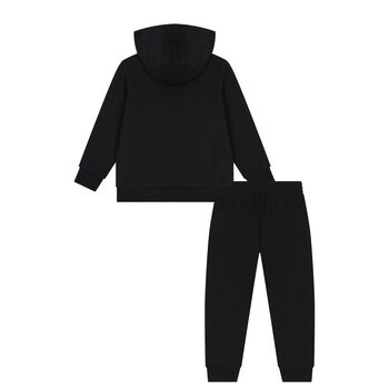 Boys Black Logo Tracksuit