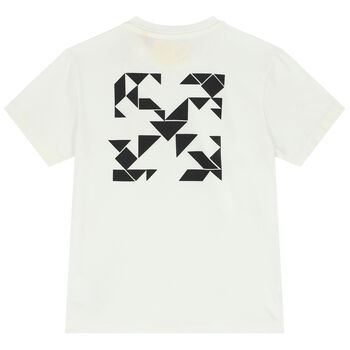 Ivory Logo Geometric T-Shirt
