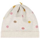  طقم فستان للبنات محبوك باللون البيج, 1, hi-res