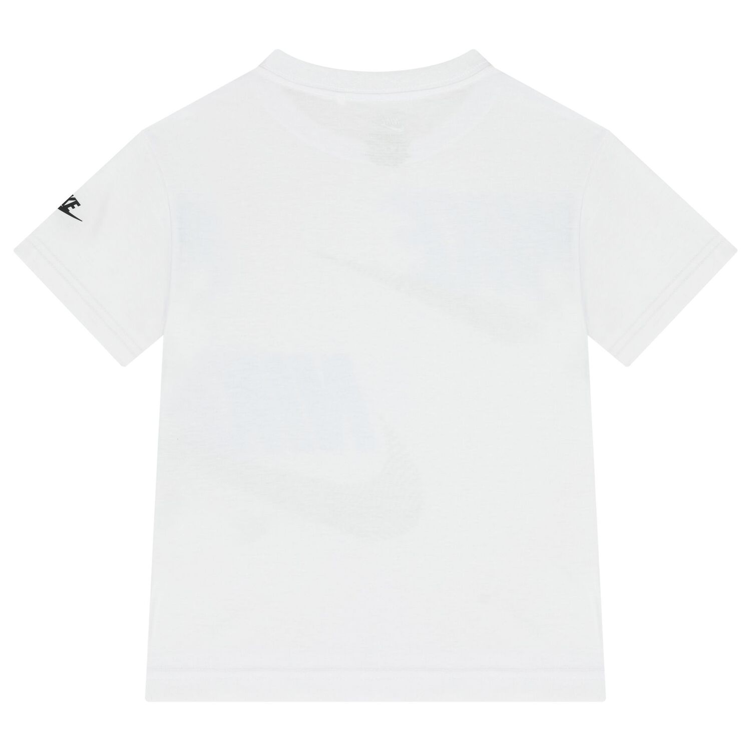 Boys White & Beige Logo Shorts Set, 1, hi-res