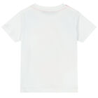 تيشيرت بالشعار باللون الابيض للاولاد, 1, hi-res