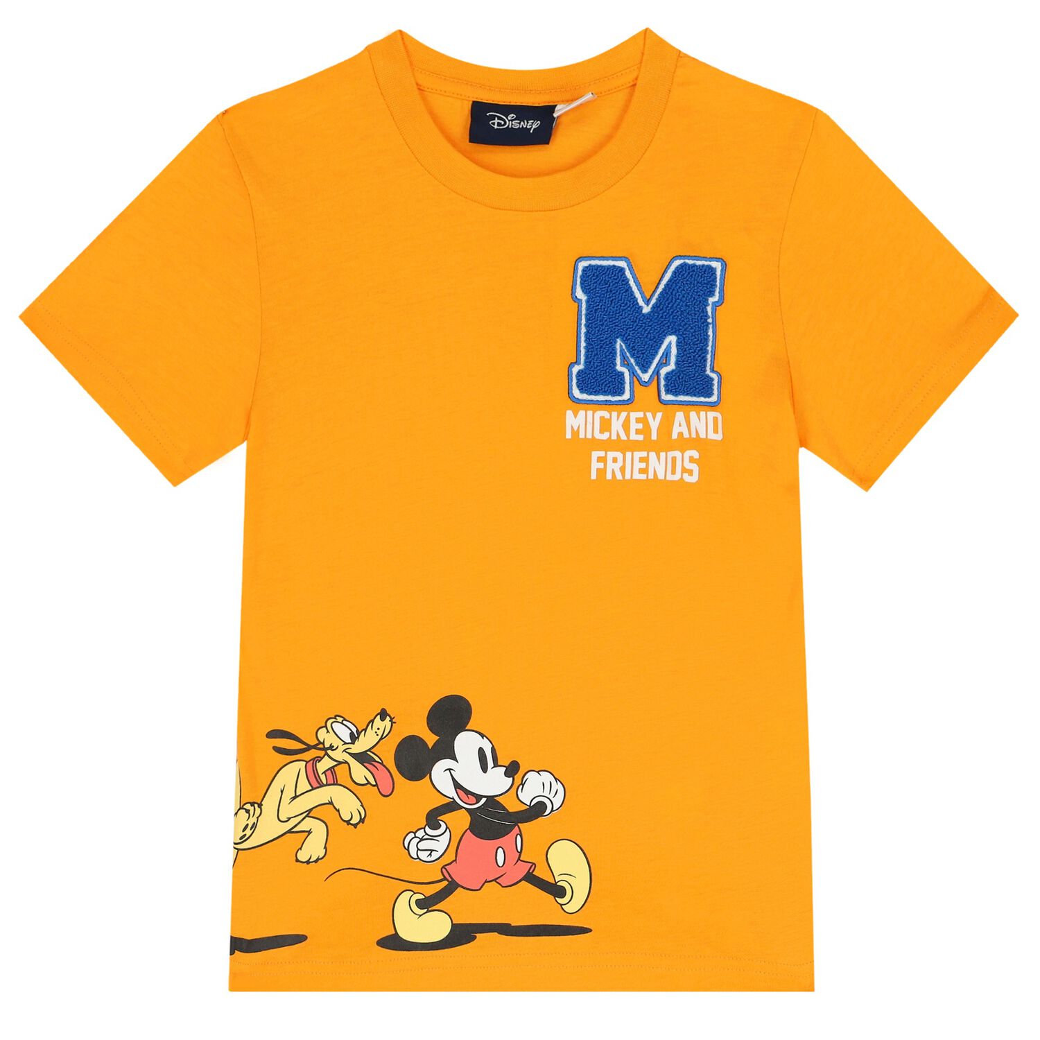 Boys Orange Mickey Mouse T-Shirt, 1, hi-res