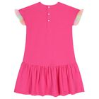 فستان كاميرا باللون الوردي للبنات, 1, hi-res