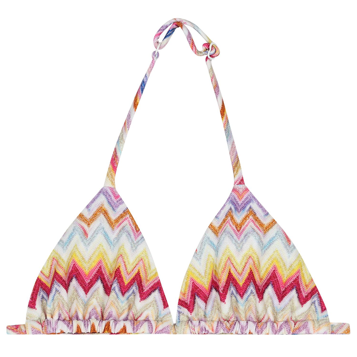Girls Multi-Coloured Zig Zag Bikini, 2, hi-res