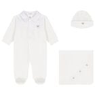 Baby Boys White Babygrow Gift Set, 2, hi-res