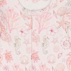 Baby Girls Pink Coral Shells Babygrow Gift Set , 1, hi-res