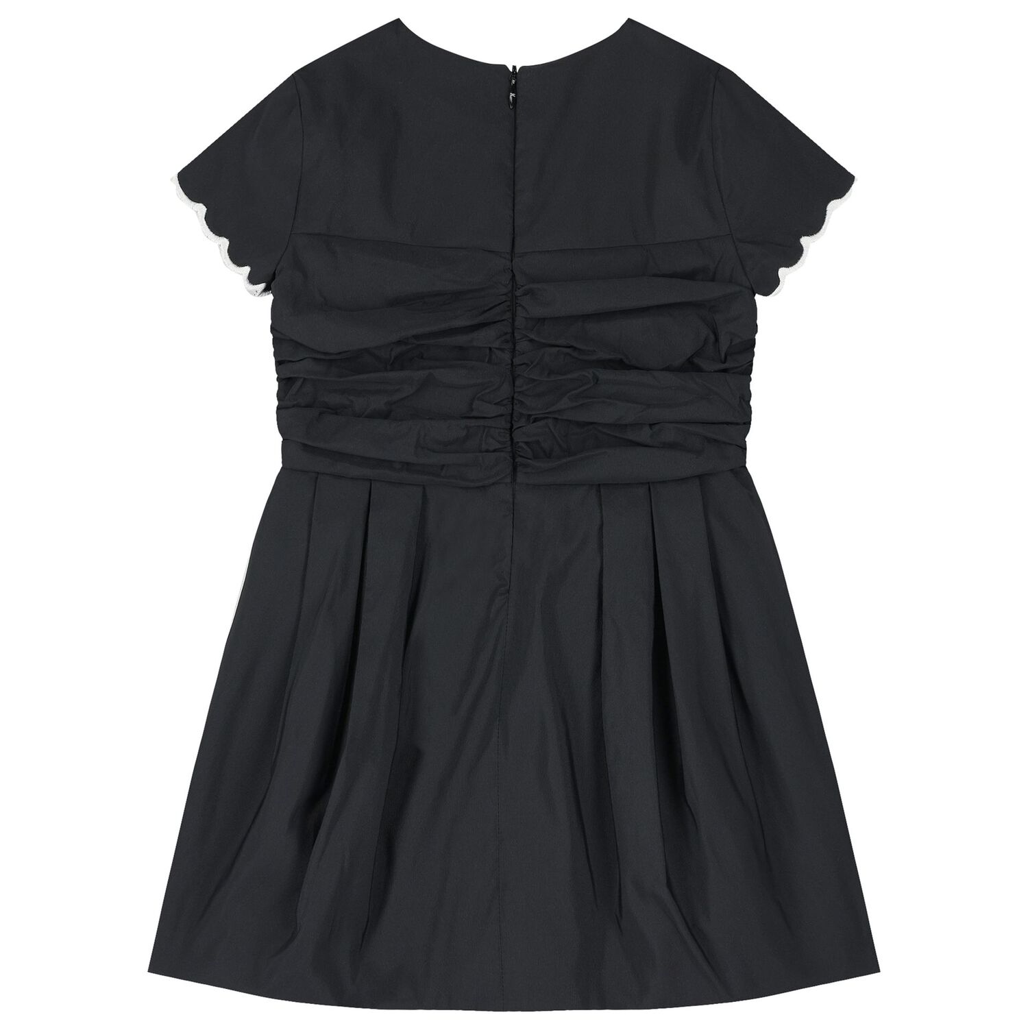 فستان بنات بفيونكة باللون الأسود, 2, hi-res image number null