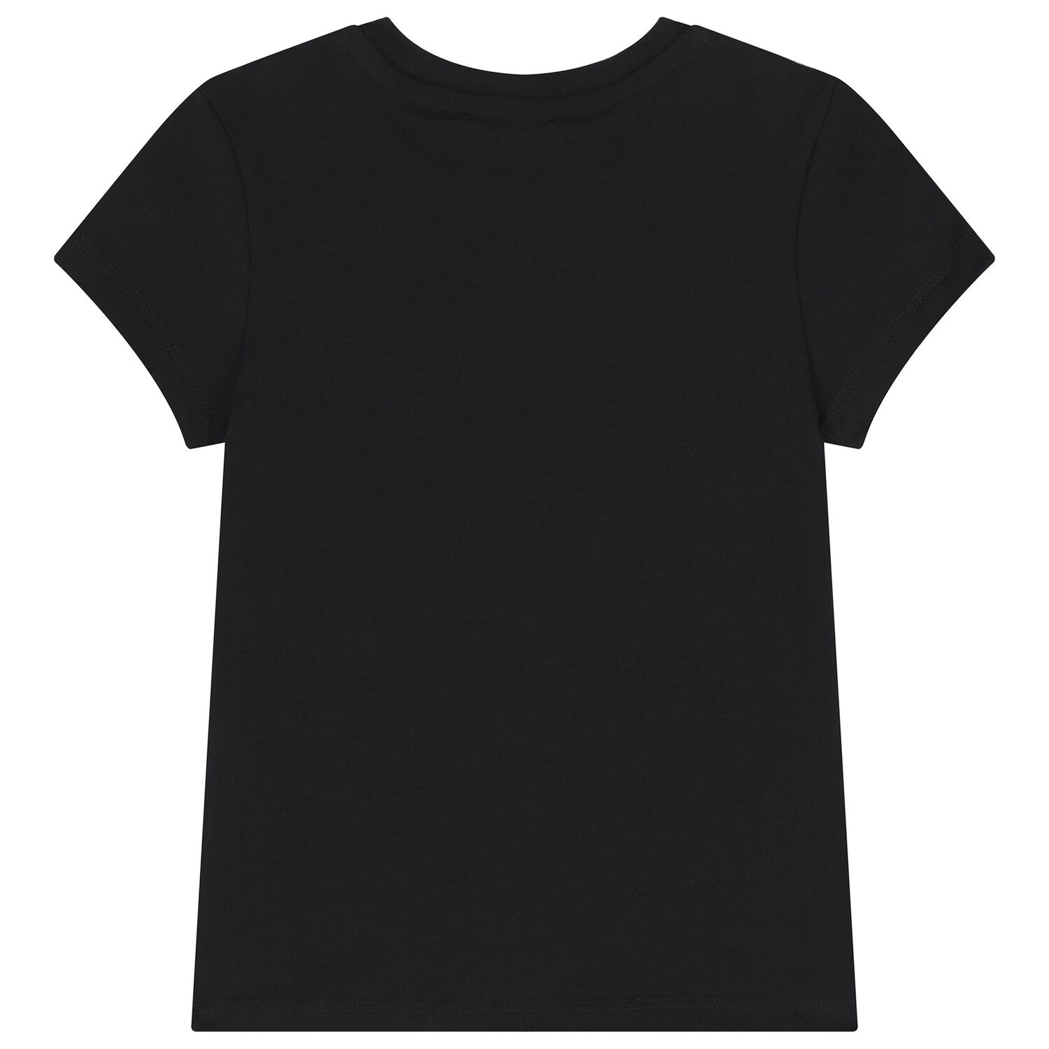 Girls Black Logo T-Shirt, 1, hi-res