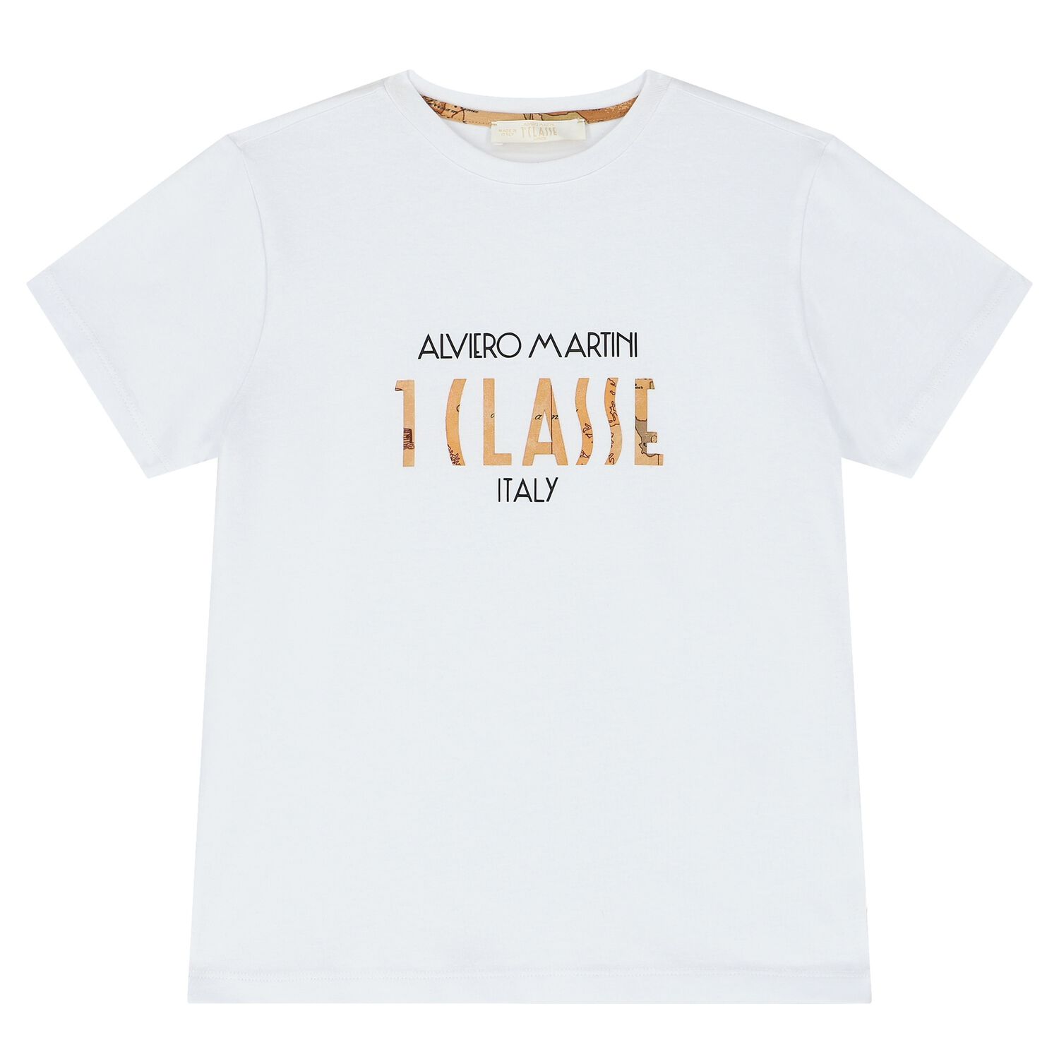 تيشيرت أولاد بالشعار باللون الأبيض, 1, hi-res image number null