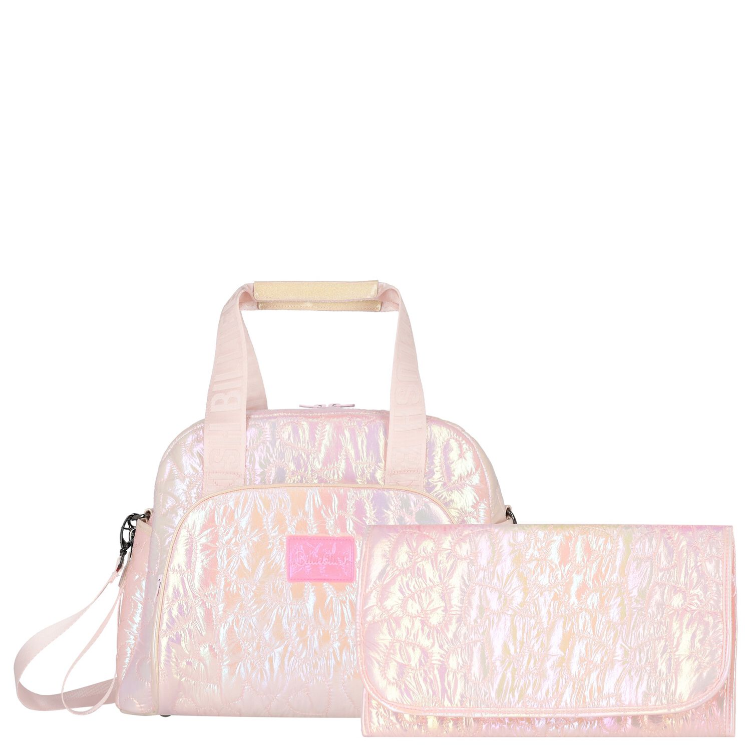 Baby Girls Pink Logo Changing Bag, 1, hi-res