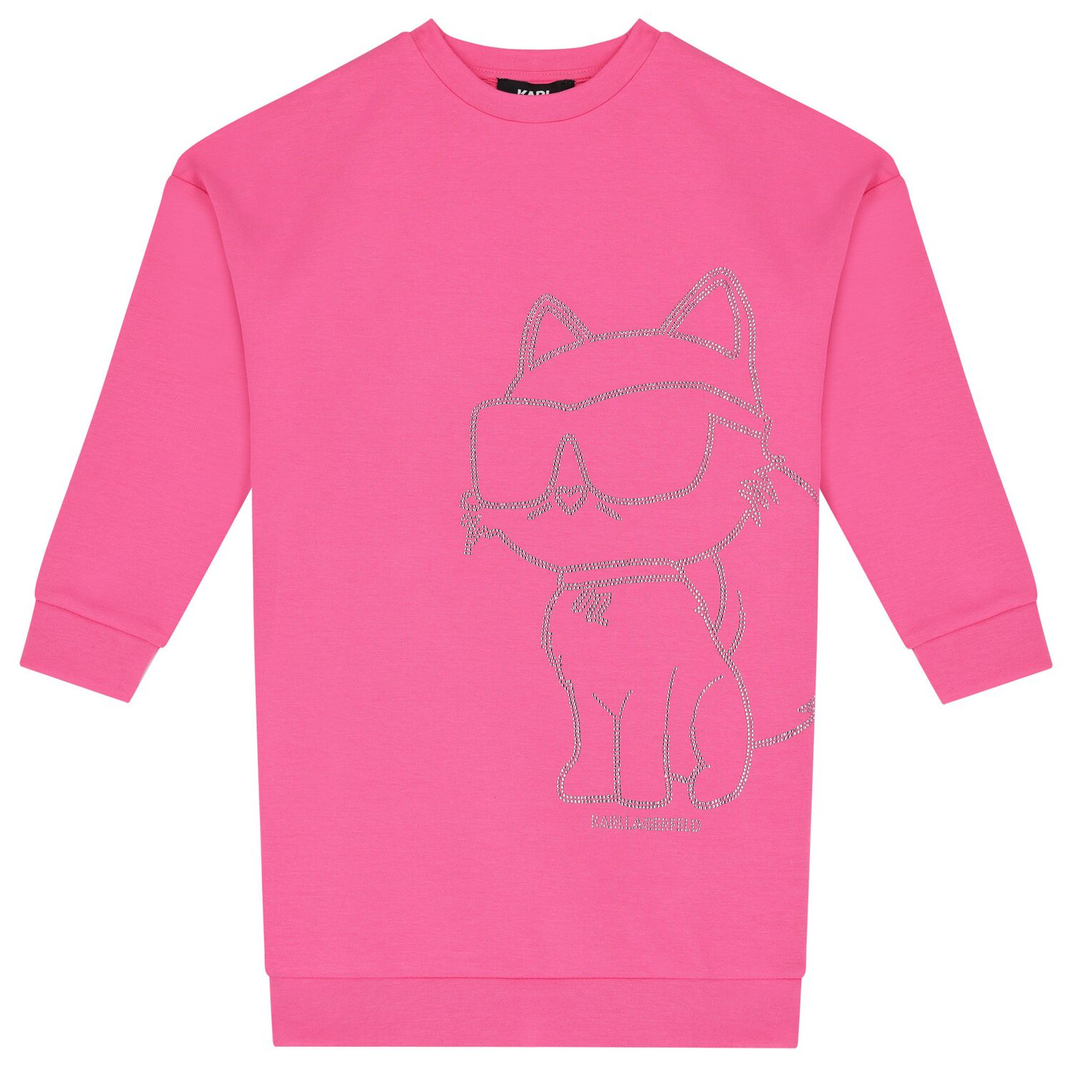 فستان بنات بشعار شوبيت باللون  الوردى, 1, hi-res