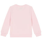Girls Pale Pink Tiger Logo Sweatshirt, 1, hi-res