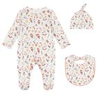 طقم أفرول هدايا بشعار احتفالي باللون الأبيض, 1, hi-res