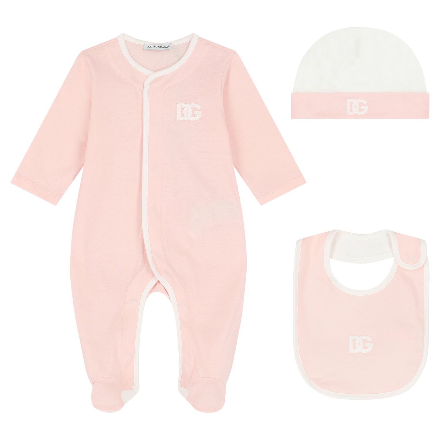 Baby Girls Pink Babygrow Gift Set, 1, hi-res