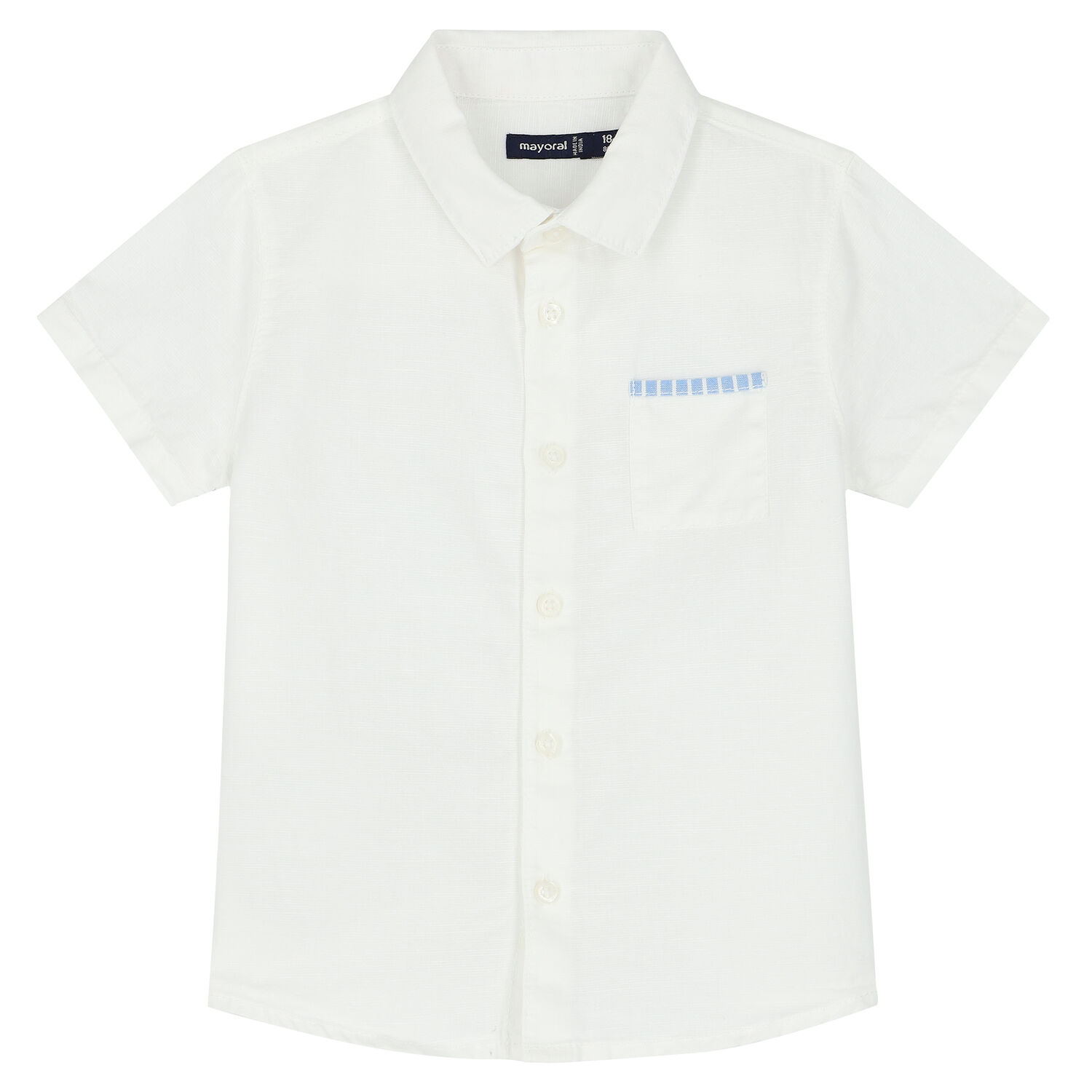 طقم شورت باللون الأبيض والأزرق للأولاد, 1, hi-res