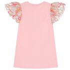 Girls Pink Bag Logo Dress, 2, hi-res