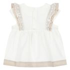 Younger Girls Ivory & Beige Dress Set, 1, hi-res