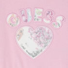 طقم ليغينز بنات باللون الوردى والابيض, 1, hi-res