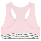 بيكيني وردي اللون بشعار للبنات, 1, hi-res