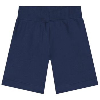 Boys Navy Blue Logo Short