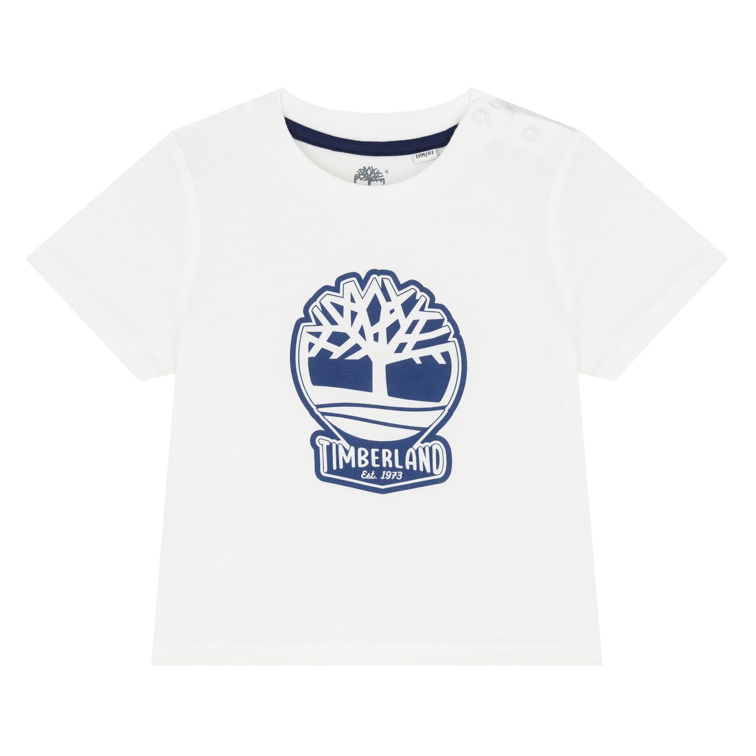 Younger Boys White Logo T-Shirt, 1, hi-res image number null