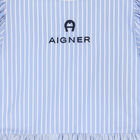 فستان عيد بالشعار مخطط باللون الأزرق والأبيض, 1, hi-res