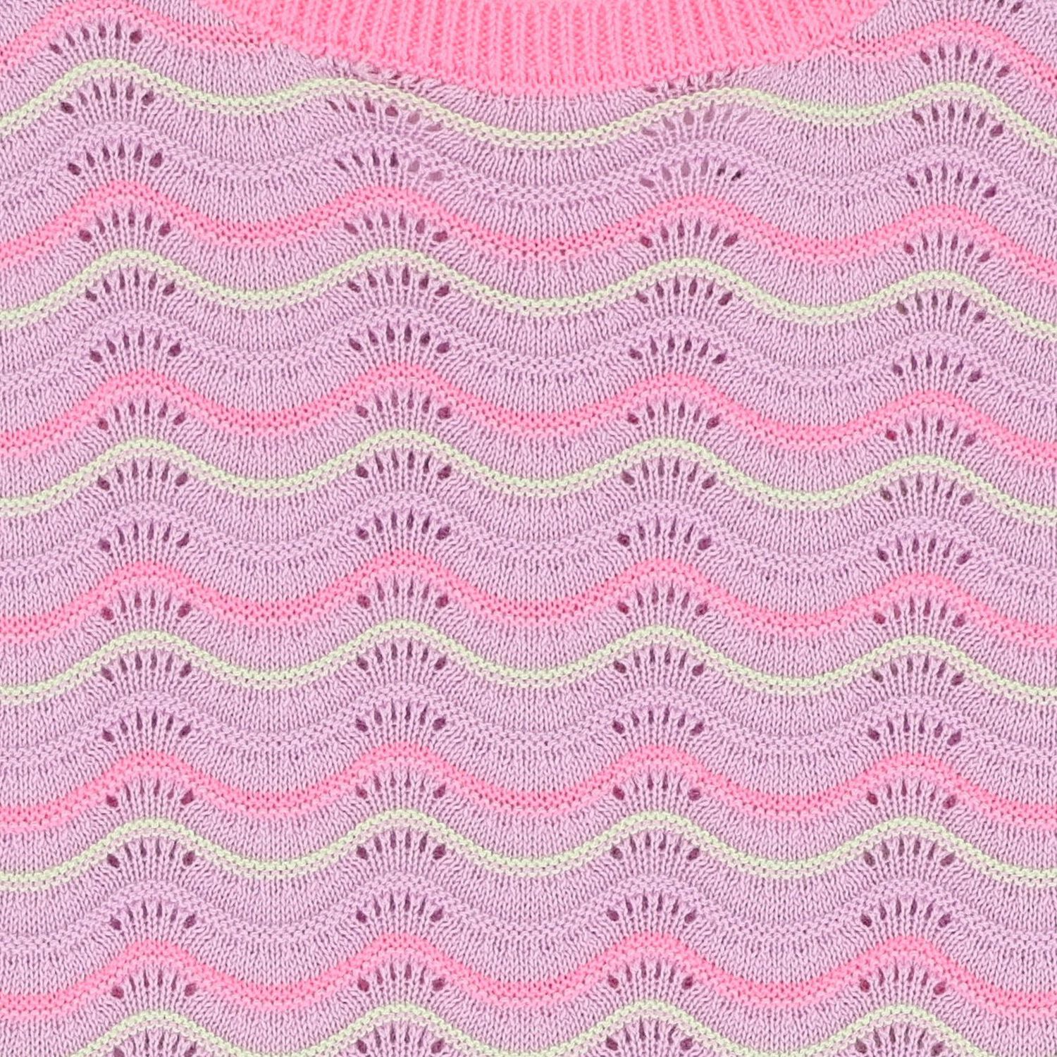 Girls Pink & Purple Crochet Dress, 1, hi-res