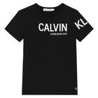 Boys Black Logo T-Shirt, 2, hi-res