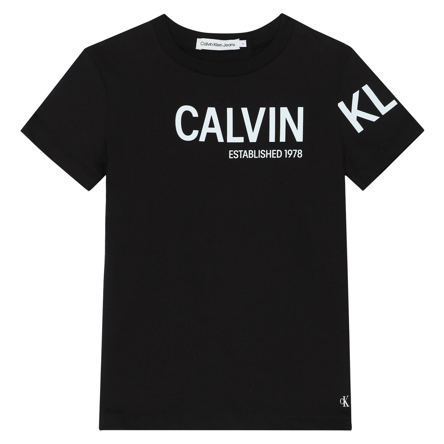Boys Black Logo T-Shirt, 2, hi-res