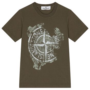 Boys Green Logo T-Shirt