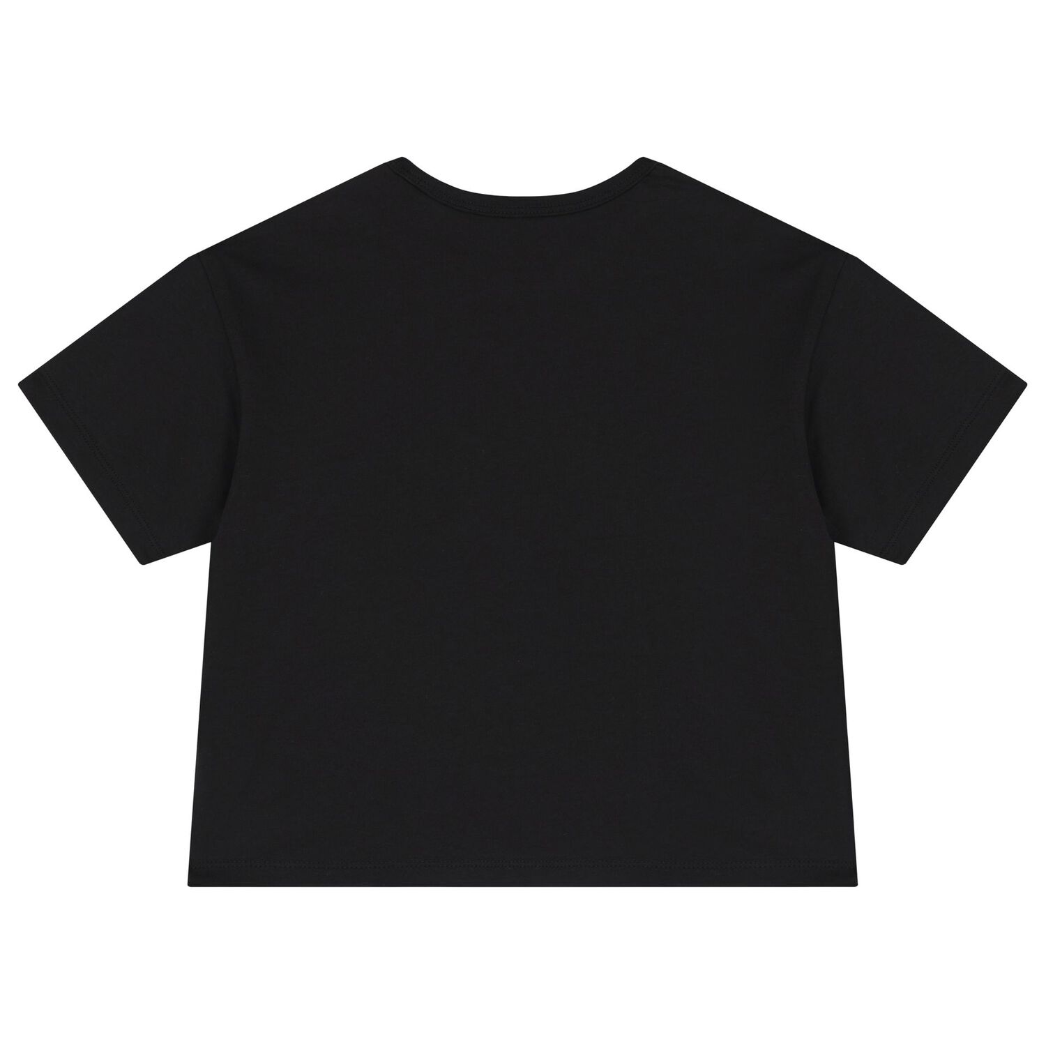 Girls Black Logo T-Shirt, 1, hi-res image number null