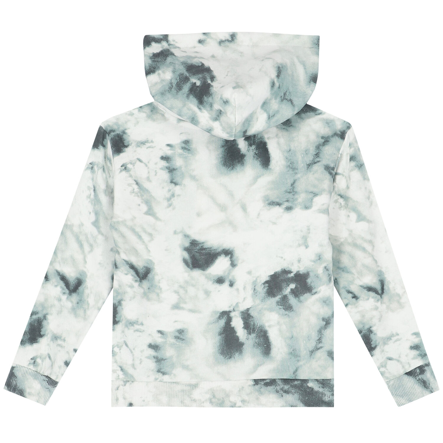 Blue & White Tie Dye Logo Hooded Top, 1, hi-res image number null