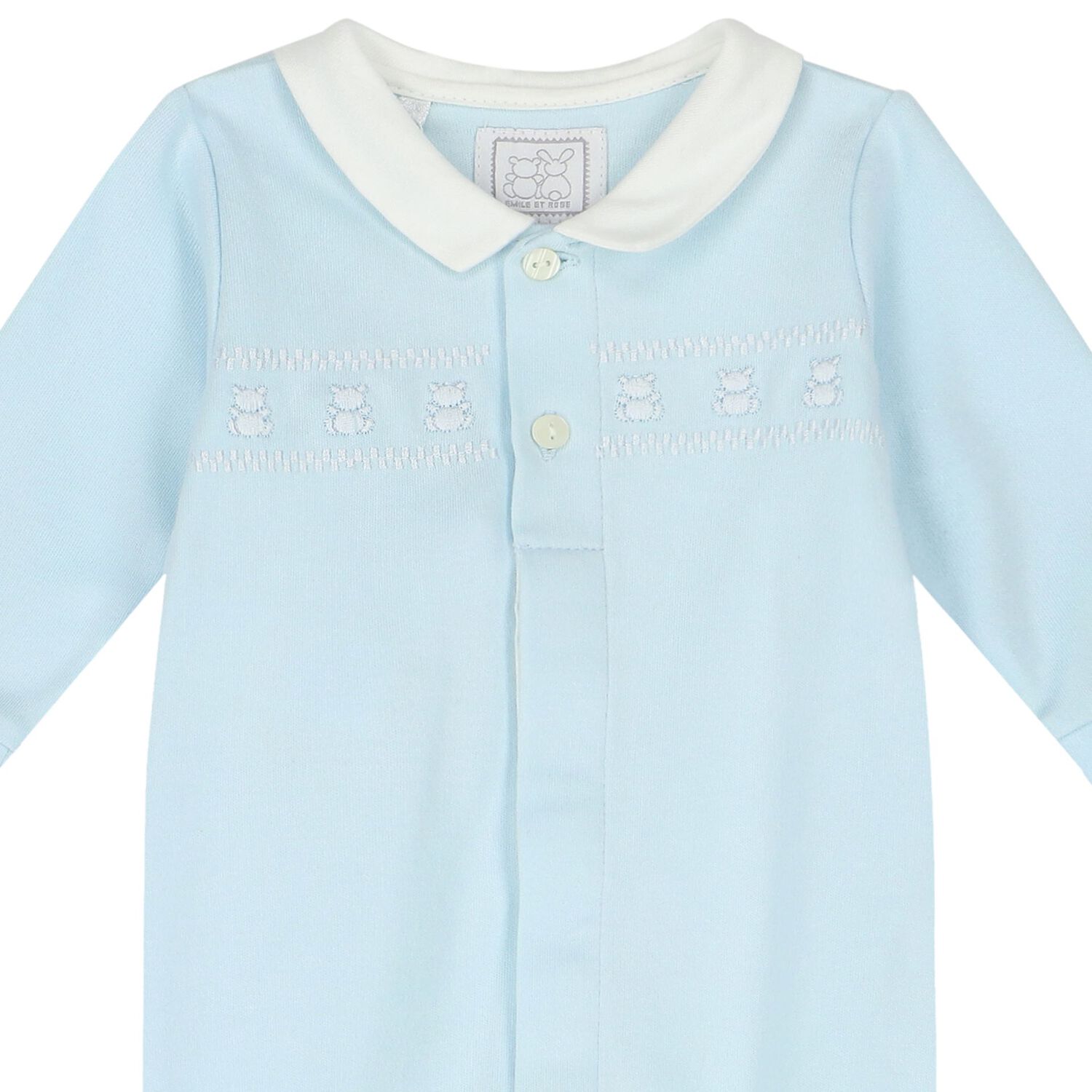 Baby Boys Blue Babygrow Set, 1, hi-res
