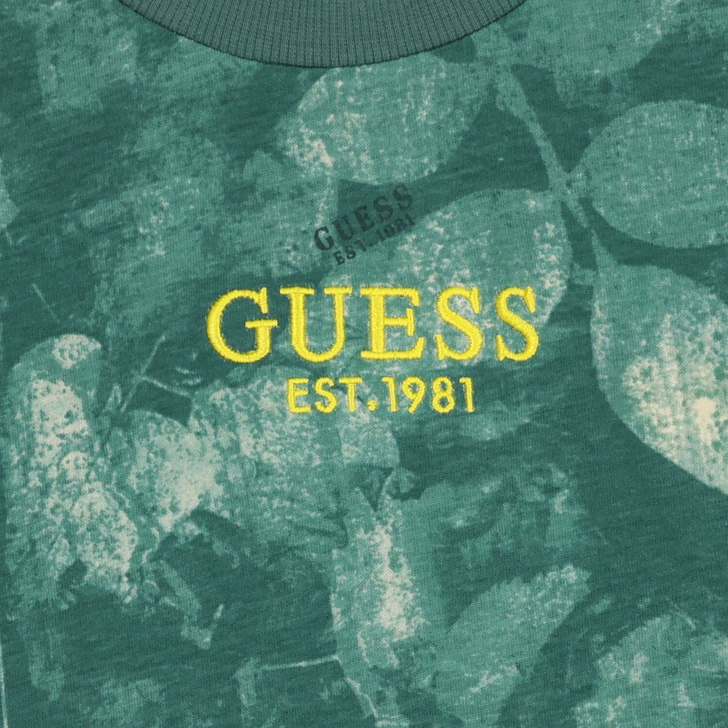 تشيرت بالشعار باللون الاخضر للاولاد, 3, hi-res