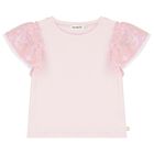 Girls Pink Embellished T-Shirt, 1, hi-res