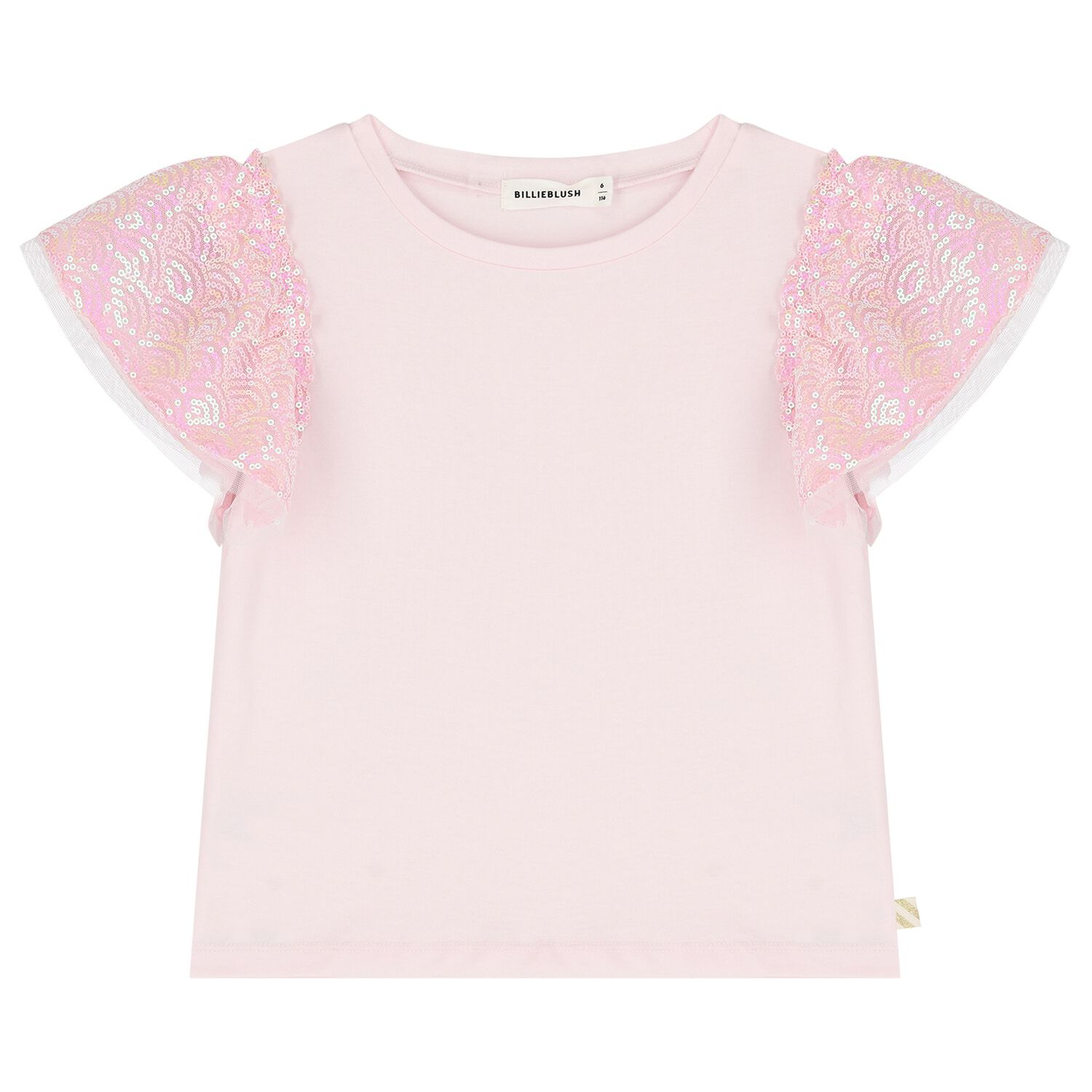 Girls Pink Embellished T-Shirt, 1, hi-res