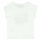 Girls White Logo T-Shirt, 1, hi-res