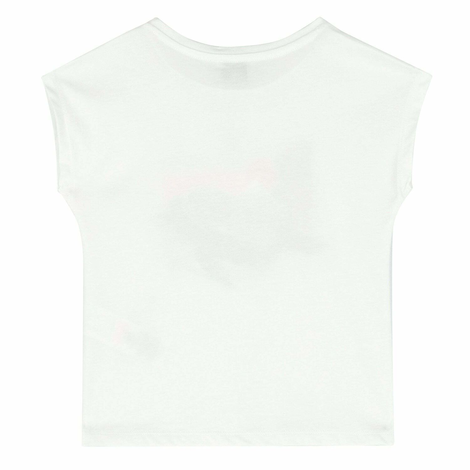 Girls White Logo T-Shirt, 1, hi-res